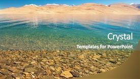  Presentation with wetland - Cool new slide deck with tso moriri tsomoriri wetland conservation backdrop and a teal colored foreground