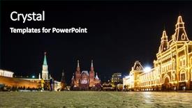  Presentation with nighttime - Amazing PPT layouts having tsum tsum - nighttime view of red square backdrop and a  colored foreground