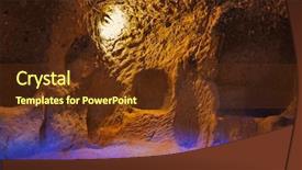  Presentation with cappadocia - Presentation with tube formation - derinkuyu cave city in cappadocia background and a  colored foreground