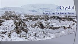  Presentation with iceland - Audience pleasing PPT theme consisting of tube formation - winter landscape with snow covered backdrop and a lemonade colored foreground