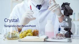  Presentation with oil and perfumes - PPT theme consisting of tube rose - chemist mixing perfumes background and a sky blue colored foreground