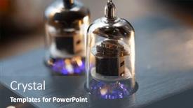  Presentation with sound - Presentation design featuring tube-sound-the-valve-sound background and a gray colored foreground