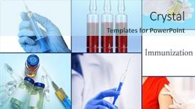  Presentation with tuberculosis - PPT layouts with tuberculosis disease - vaccination collage background and a cool aqua colored foreground