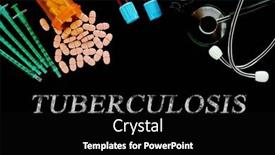  Presentation with medical pills - Presentation enhanced with tuberculosis-text-on-medical-background background and a  colored foreground