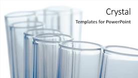  Presentation with tea leaves test tube - Slide set consisting of tubes isolated on white background background and a white colored foreground