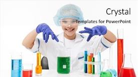  Presentation with laboratory chemical white - Amazing presentation theme having tubes isolated over white background backdrop and a white colored foreground