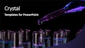  Presentation with black liquid - Amazing slide set having tubes with liquid on black backdrop and a black colored foreground