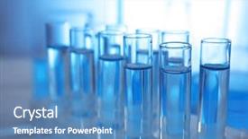  Presentation with saving water - Cool new PPT theme with tubes with water closeup saving backdrop and a teal colored foreground