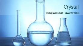  Presentation with saving water - PPT layouts with tubes with water on table background and a cool aqua colored foreground