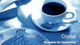  Presentation with tea cake - Presentation theme with tuckshop - close up shot background and a teal colored foreground