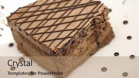  Presentation with cake - PPT theme with tuckshop - close up shot background and a  colored foreground