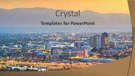  Presentation with tucson - PPT theme consisting of tucson-arizona-usa-downtown-city background and a yellow colored foreground