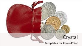  Presentation with medieval page - Audience pleasing presentation theme consisting of tudor - collection of the medieval coins backdrop and a sky blue colored foreground