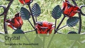  Presentation with tudor - PPT layouts consisting of tudor - rose gate background and a seafoam green colored foreground