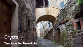  Presentation with fairy tale - Slides having tufa-city-of-sorano background and a tawny brown colored foreground