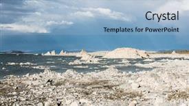  Presentation with mono tone - Amazing slides having tufa formations in mono lake backdrop and a light blue colored foreground