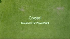  Presentation with tyre - Colorful PPT layouts enhanced with tufts - aerial photo over grass field backdrop and a tawny brown colored foreground