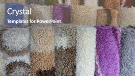  Presentation with roll fabric in store room - Cool new presentation theme with tufts - carpets variety selection rolled up backdrop and a gray colored foreground