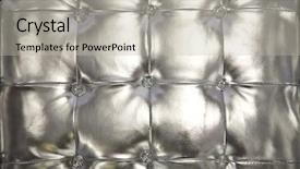  Presentation with vinyl - Theme with tufts - silver tufted vinyl background background and a light gray colored foreground