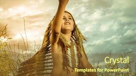  Presentation with american indian - Slide set featuring tufts - west american indian boy dressed background and a tawny brown colored foreground