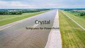  Presentation with tugboat - Presentation consisting of tugboat on the chain background and a mint green colored foreground