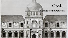  Presentation with old buildings - Amazing presentation design having tuileries palace old view paris backdrop and a light gray colored foreground