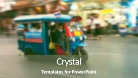  Presentation with tuk - Cool new PPT theme with tuk tuk thai style taxi backdrop and a gray colored foreground