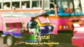  Presentation with tuk - Beautiful presentation design featuring tuk tuk thai style taxi backdrop and a tawny brown colored foreground