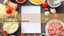  Presentation with cooking - Amazing theme having  backdrop and a  colored foreground