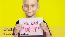  Presentation with tulips - PPT theme enhanced with tulips for mother's day background and a coral colored foreground