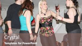  Presentation with oktoberfest - Slide deck consisting of tulsa-ok-oct-20-party background and a  colored foreground