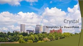  Presentation with oklahoma - Slide deck featuring tulsa-oklahoma-usa-downtown-skyline background and a lemonade colored foreground