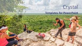  Presentation with maya - PPT layouts having tulum-yucatan-peninsula-mexico-october background and a sky blue colored foreground