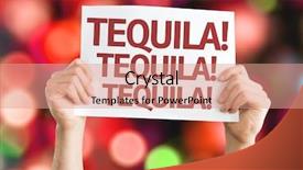  Presentation with tequila - Beautiful PPT layouts featuring holiday party 2015 - tequila tequila tequila card backdrop and a red colored foreground