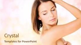  Presentation with breast cancer - PPT theme with skin tumor - health medicine beauty concept background and a lemonade colored foreground