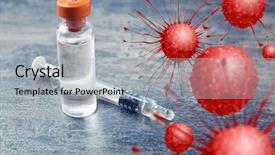  Presentation with medical supplies - Beautiful PPT layouts featuring tumor - medical supplies on grey background backdrop and a light gray colored foreground