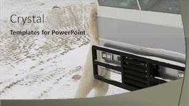  Presentation with manitoba - PPT layouts enhanced with tundra-buggies-provide-transportation background and a light gray colored foreground