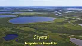  Presentation with tundra - PPT layouts having tundra landscape in summer taymyr peninsula aerial view background and a tawny brown colored foreground