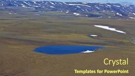  Presentation with tundra - Colorful slide set enhanced with tundra-landscape-in-summer-taymyr backdrop and a tawny brown colored foreground