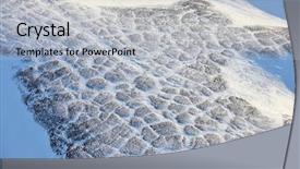  Presentation with tundra - Beautiful slides featuring tundra landscape in winter aerial backdrop and a light gray colored foreground