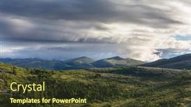  Presentation with tundra - Theme having tundra-landscapes-above-arctic-circle background and a tawny brown colored foreground