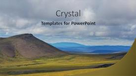  Presentation with tundra - Theme with tundra-landscapes-above-arctic-circle background and a light gray colored foreground