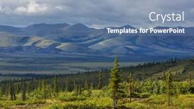  Presentation with tundra - Slide deck with tundra-landscapes-above-arctic-circle background and a seafoam green colored foreground