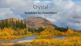  Presentation with beautiful landscapes - PPT layouts consisting of tundra-landscapes-above-arctic-circle background and a light blue colored foreground