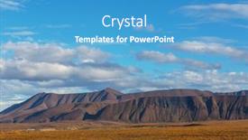  Presentation with tundra - Presentation featuring tundra-landscapes-above-arctic-circle background and a teal colored foreground