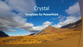  Presentation with tundra - Presentation theme enhanced with tundra-landscapes-above-arctic-circle background and a ocean colored foreground