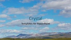  Presentation with tundra - Presentation theme with tundra-landscapes-above-arctic-circle background and a light blue colored foreground