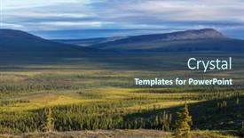  Presentation with tundra - Slides having tundra-landscapes-above-arctic-circle background and a ocean colored foreground