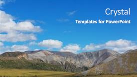  Presentation with tundra - Slide set consisting of tundra-landscapes-above-arctic-circle background and a teal colored foreground