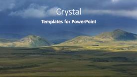  Presentation with tundra - PPT layouts enhanced with tundra-landscapes-above-arctic-circle background and a ocean colored foreground